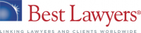 A red and white logo for the west law firm.